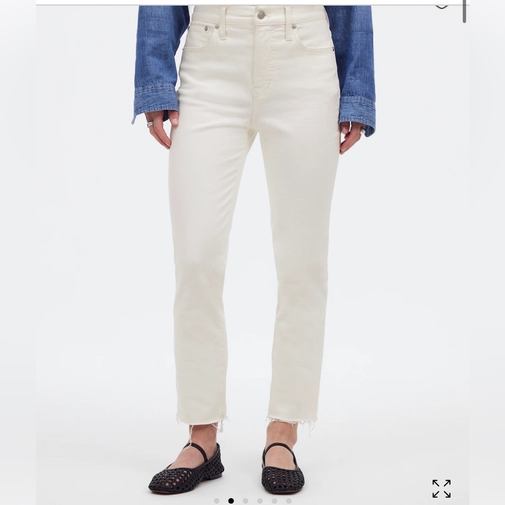 Madewell perfect vintage Jean in tile white